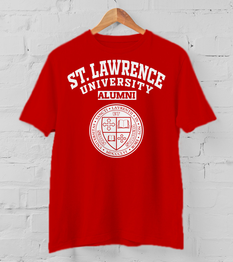 St. Lawrence University Alumni Seal Universitas Sancti Laurentii In Novo Eborio Fides Et Veritas MDCCCLVI T-Shirt