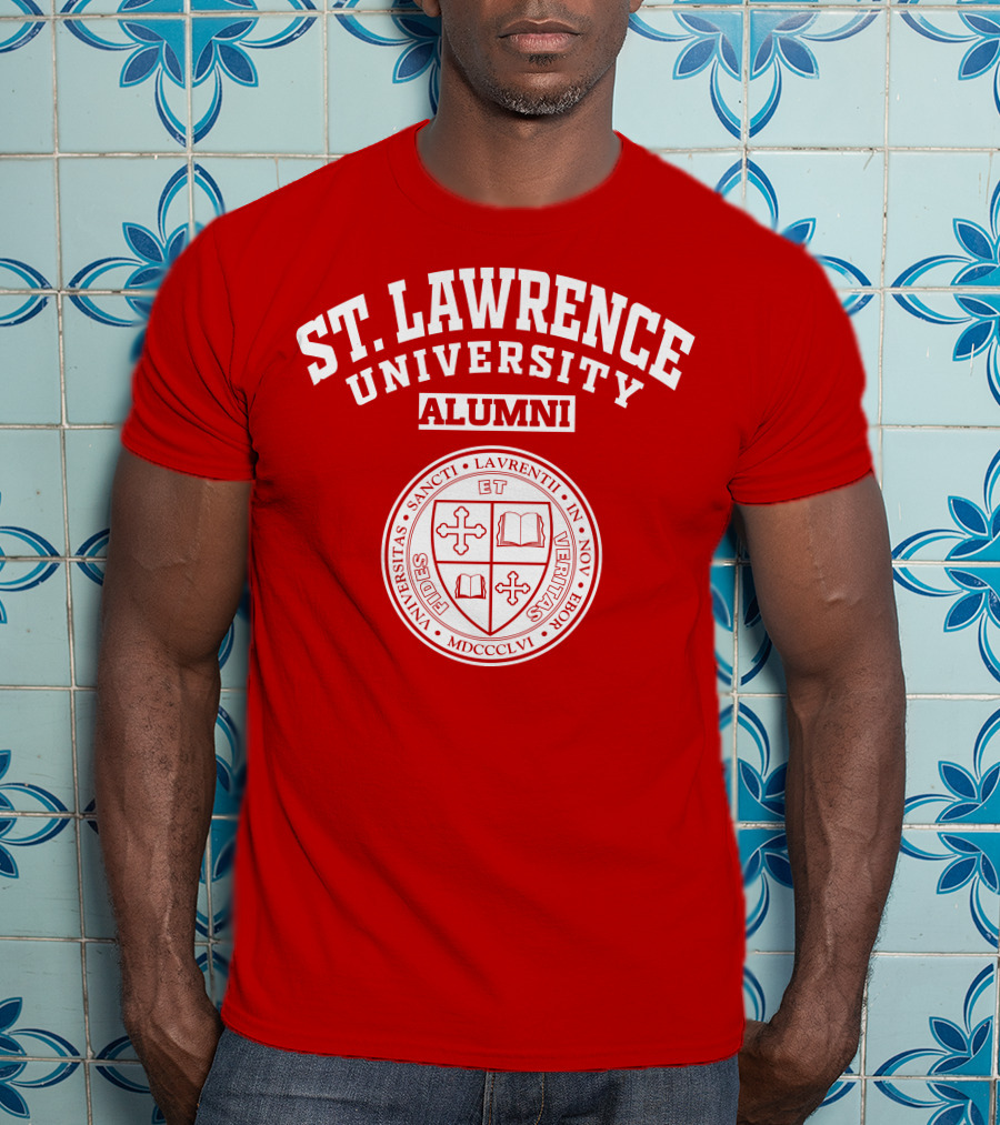 St. Lawrence University Alumni Seal Universitas Sancti Laurentii In Novo Eborio Fides Et Veritas MDCCCLVI T-Shirt