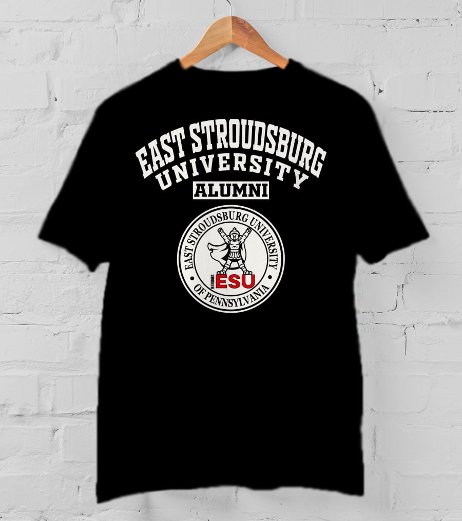 East Stroudsburg University Alumni Seal With Warrior ESU Of Pennsylvania T-Shirt