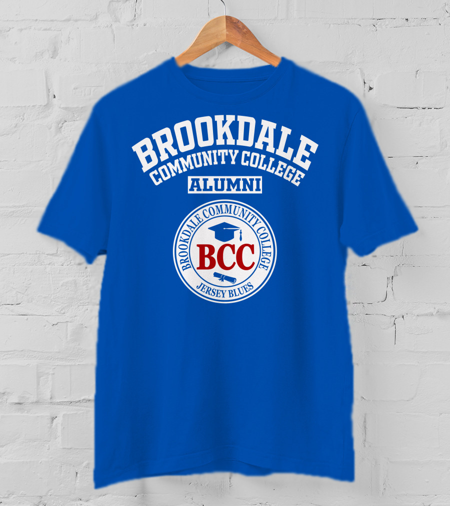 Brookdale Community College Alumni BCC Jersey Blues T-Shirt