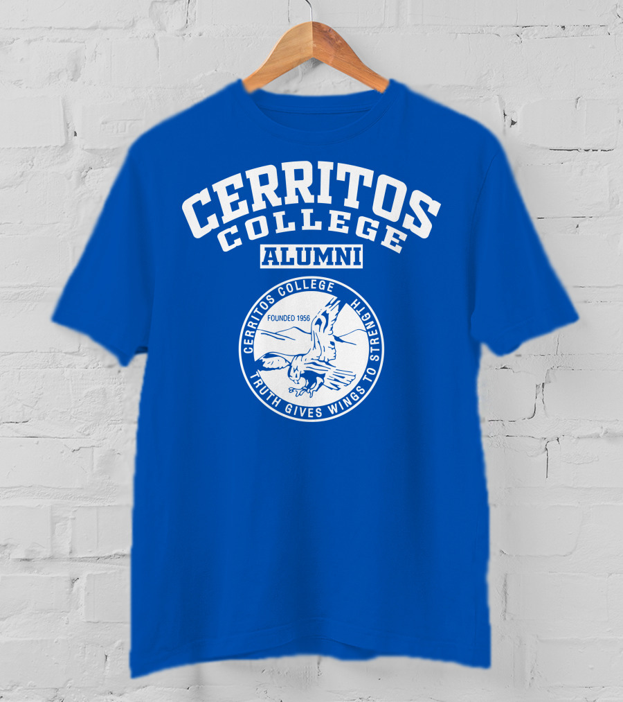 Cerritos College Alumni Founded 1956 Truth Gives Wings To Strength T-Shirt
