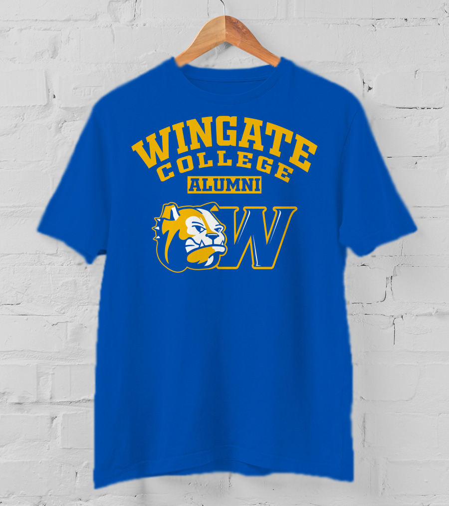 Wingate College Alumni Bulldog Mascot W T-Shirt