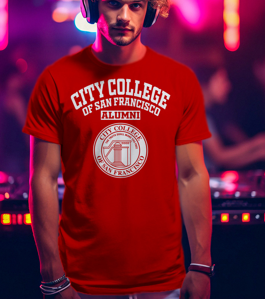 City College Of San Francisco Alumni Logo The Truth Shall Make You Free T-Shirt