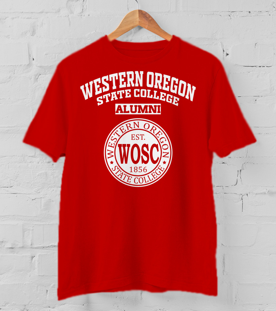 Western Oregon State College Alumni WOSC Est. 1856 T-Shirt
