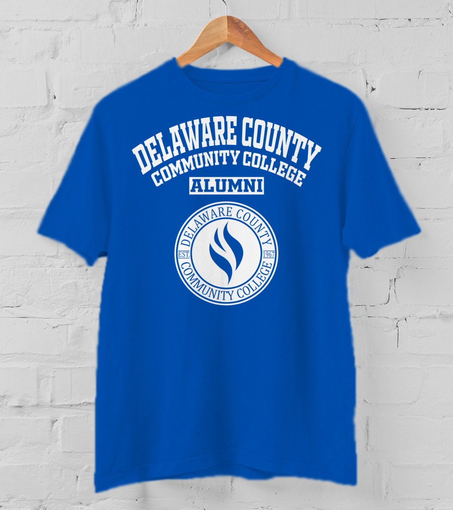 Delaware County Community College Alumni Est. 1967 Blue T-Shirt