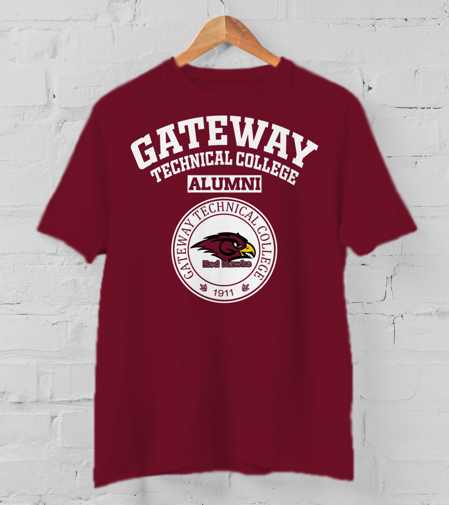 Gateway Technical College Alumni Red Hawks 1911 T-Shirt