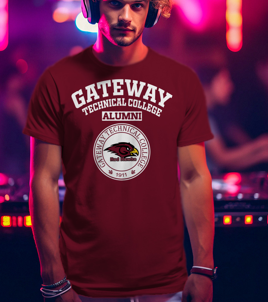 Gateway Technical College Alumni Red Hawks 1911 T-Shirt