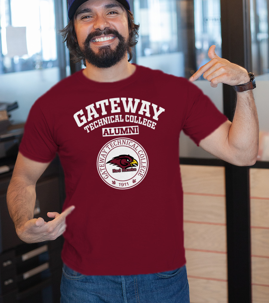 Gateway Technical College Alumni Red Hawks 1911 T-Shirt