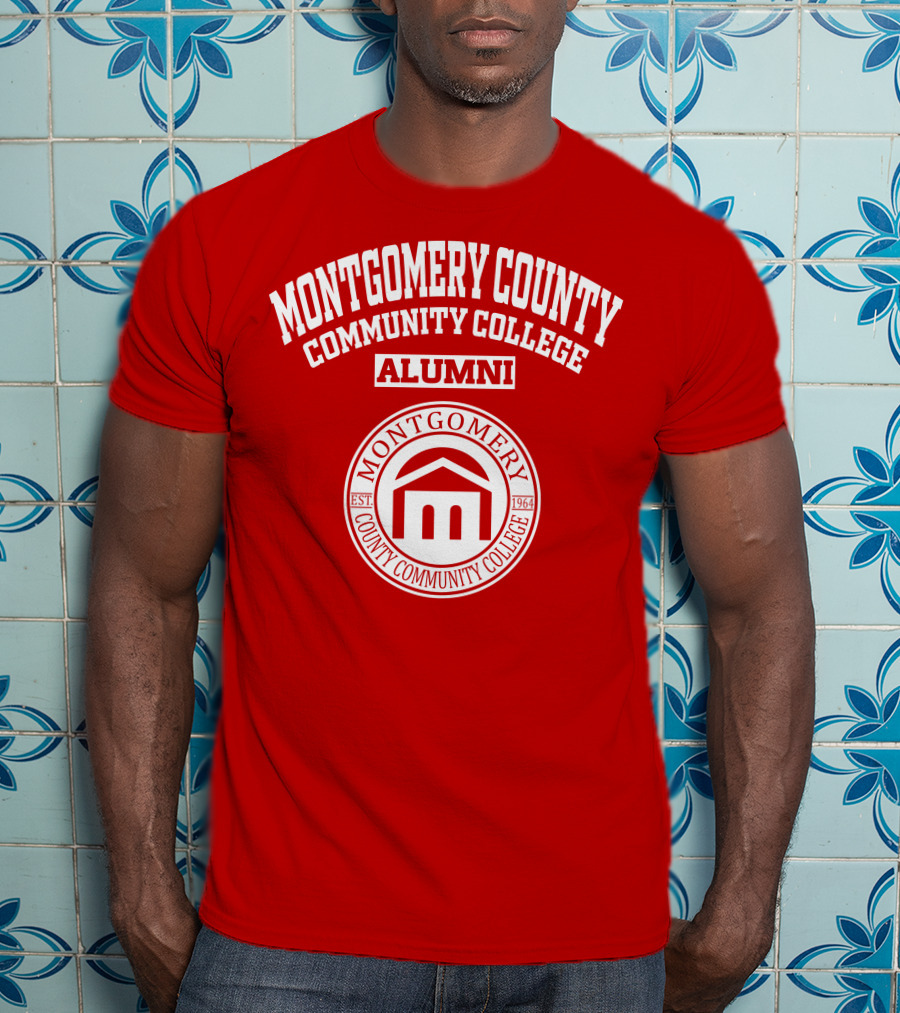 Montgomery County Community College Alumni EST 1964 Red Seal T-Shirt