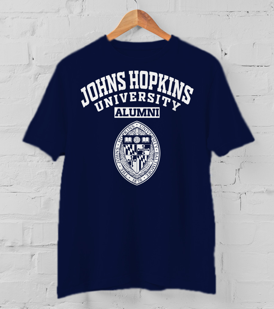 Johns Hopkins University Alumni Seal Baltimore 1876 T-Shirt