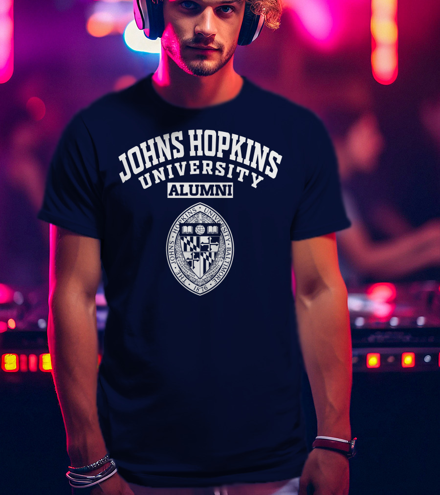 Johns Hopkins University Alumni Seal Baltimore 1876 T-Shirt