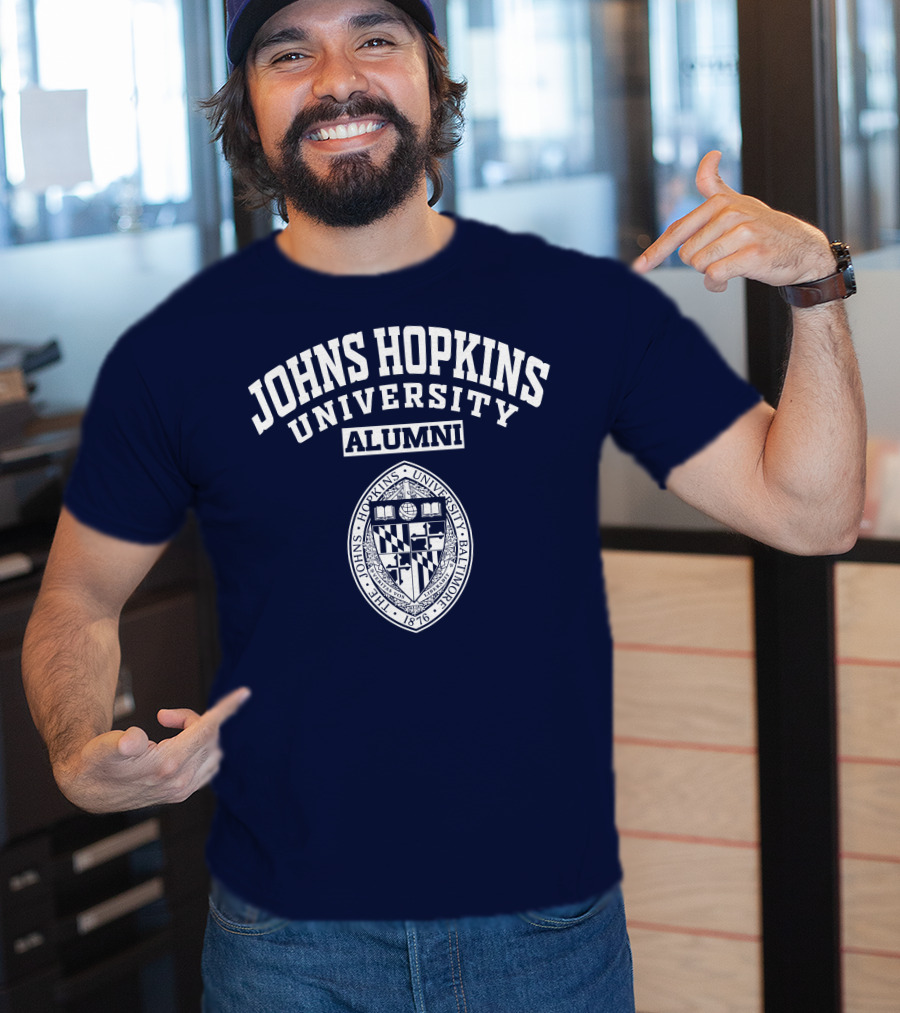 Johns Hopkins University Alumni Seal Baltimore 1876 T-Shirt