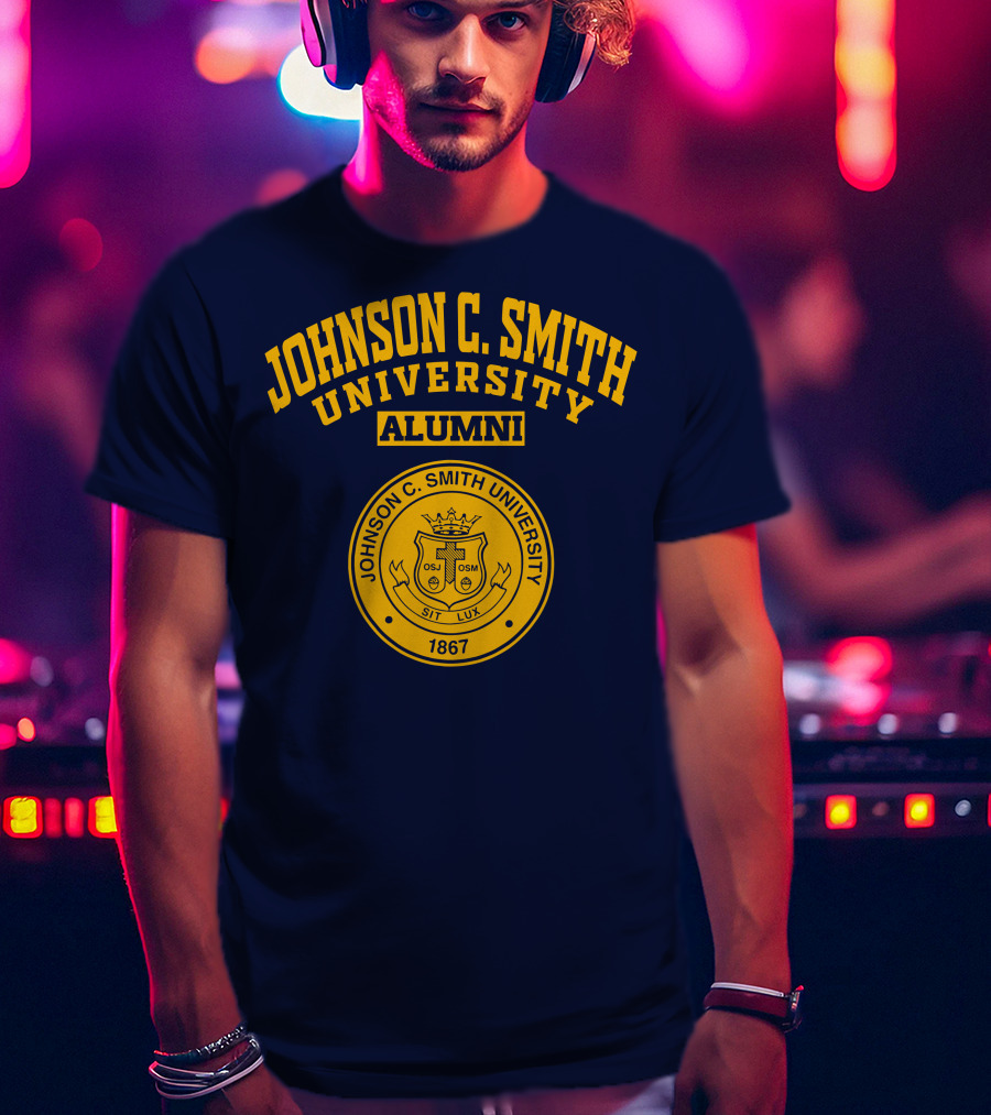 Johnson C Smith University Alumni 1867 Seal Sit Lux T-Shirt