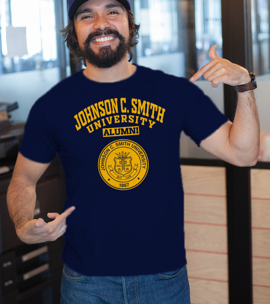 Johnson C Smith University Alumni 1867 Seal Sit Lux T-Shirt