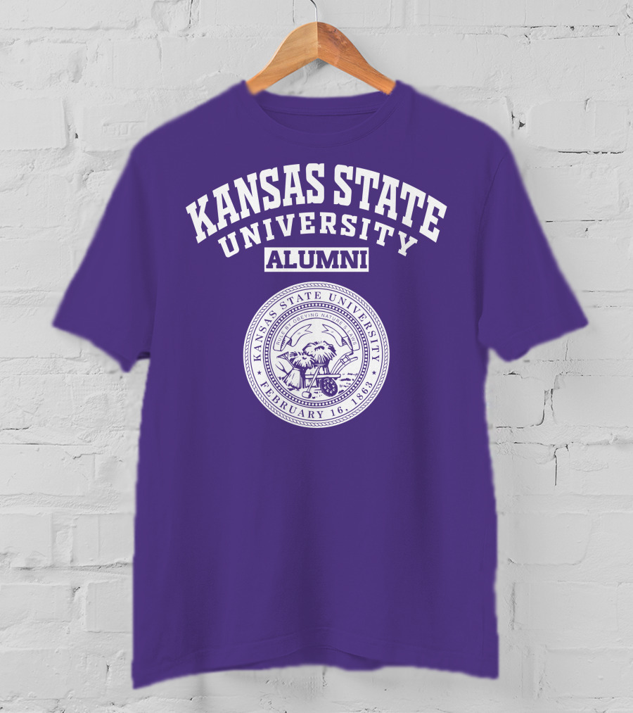 Kansas State University Alumni February 16 1863 Seal T-Shirt
