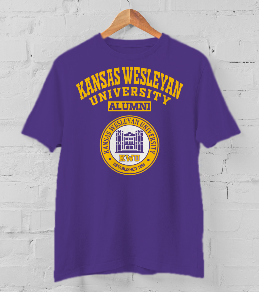 Kansas Wesleyan University Alumni KWU Established 1886 T-Shirt
