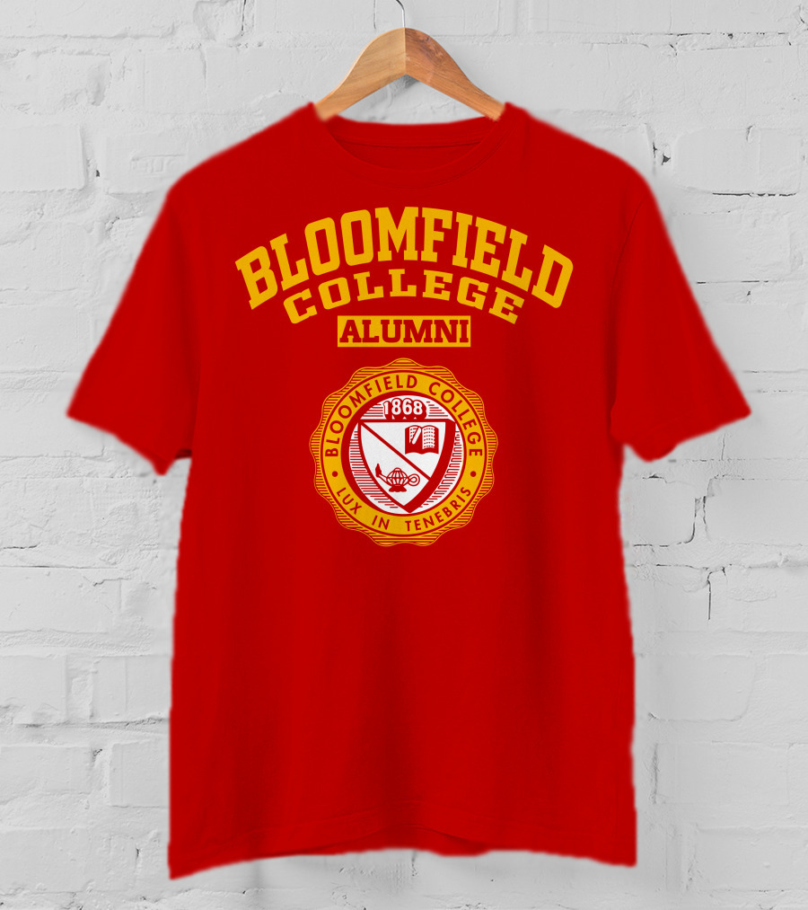 Bloomfield College Alumni 1868 Lux In Tenebris Emblem T-Shirt