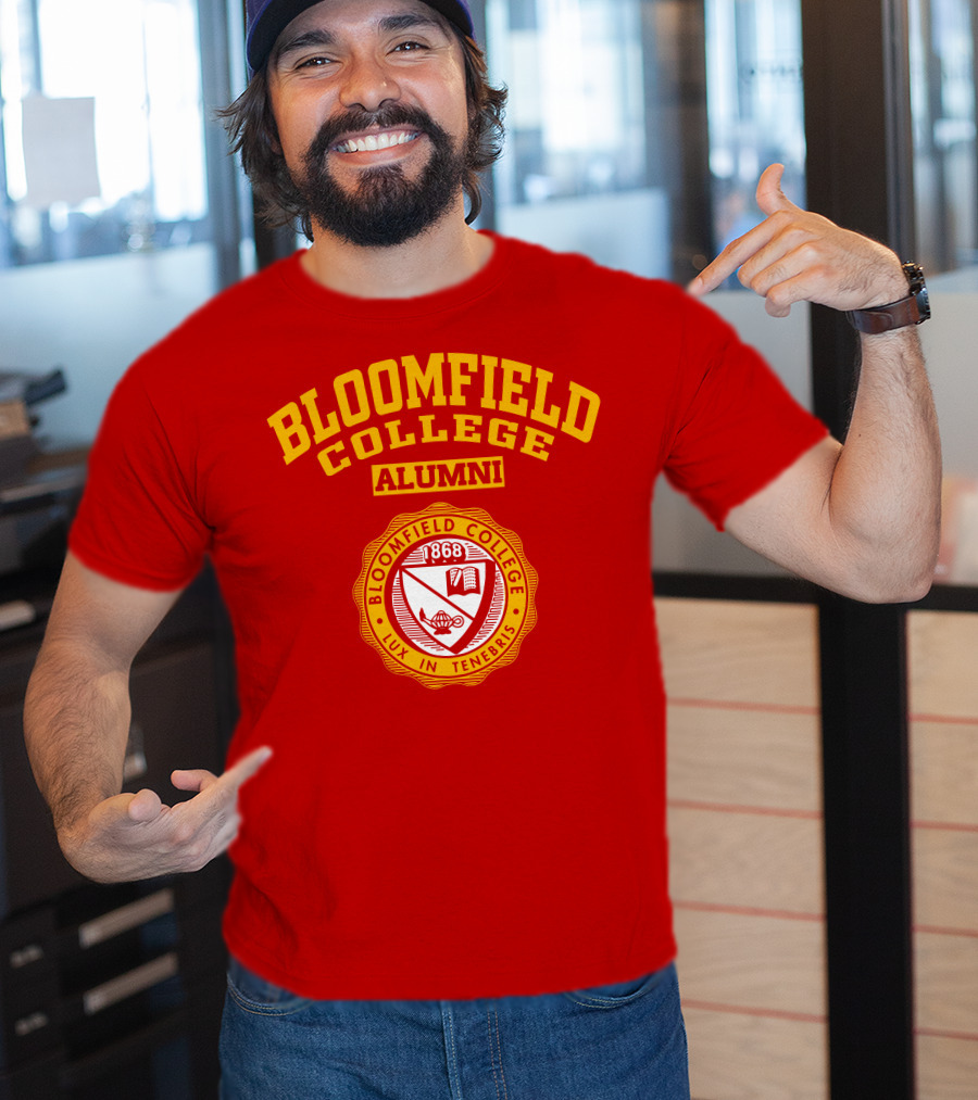 Bloomfield College Alumni 1868 Lux In Tenebris Emblem T-Shirt