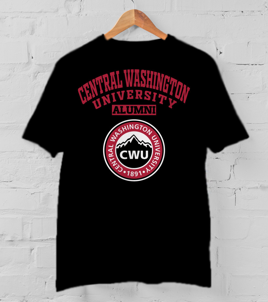 Central Washington University Alumni CWU 1891 T-Shirt