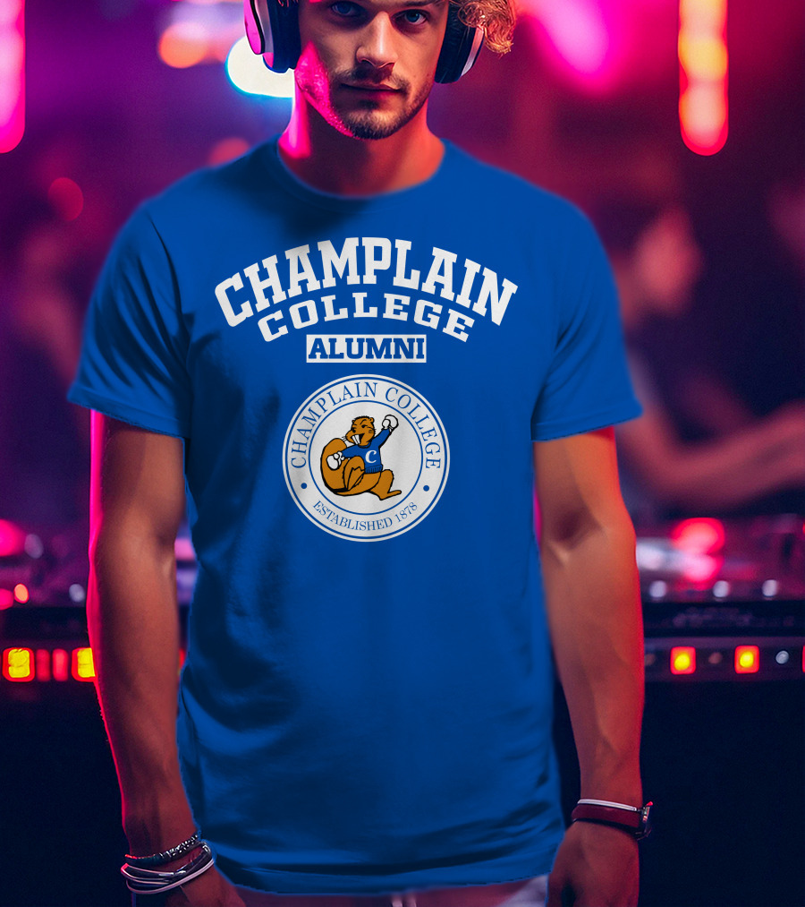 Champlain College Alumni Beaver Established 1878 T-Shirt