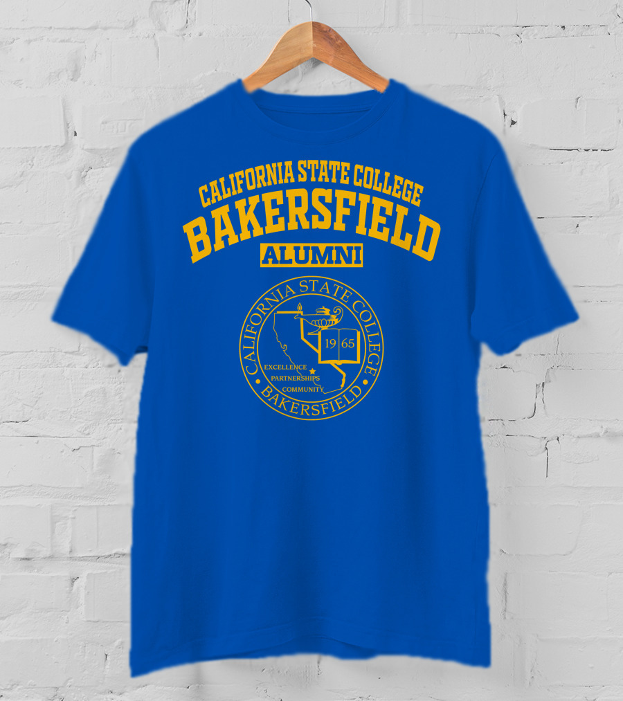 California State College Bakersfield Alumni 1965 Excellence Partnerships Community Seal T-Shirt