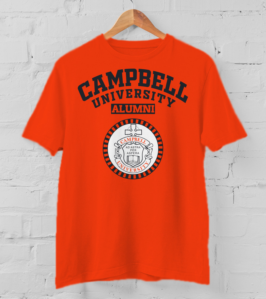 Campbell University Alumni Ad Astra Per Aspera Seal T-Shirt