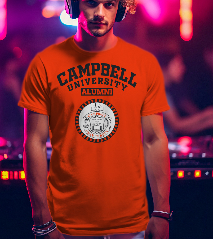 Campbell University Alumni Ad Astra Per Aspera Seal T-Shirt
