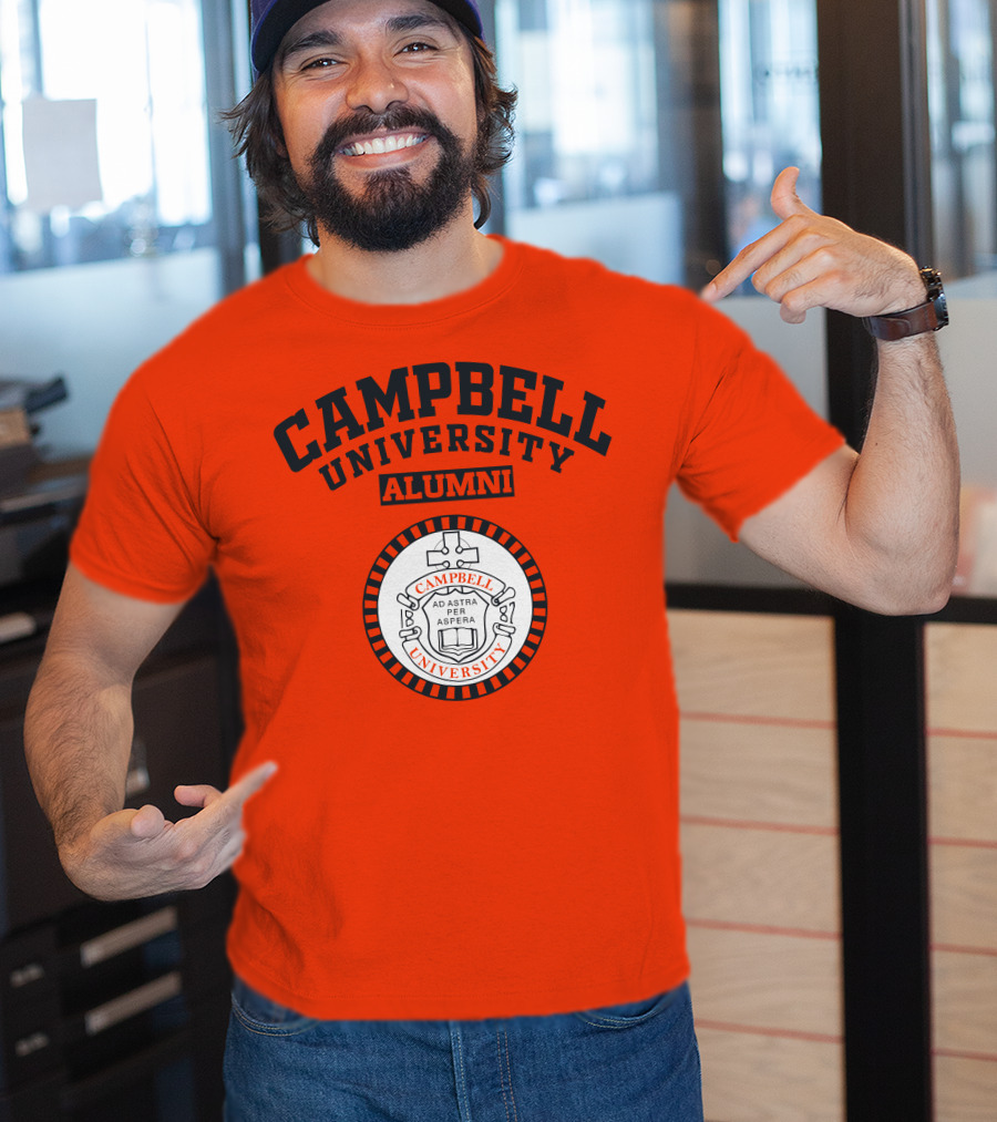 Campbell University Alumni Ad Astra Per Aspera Seal T-Shirt