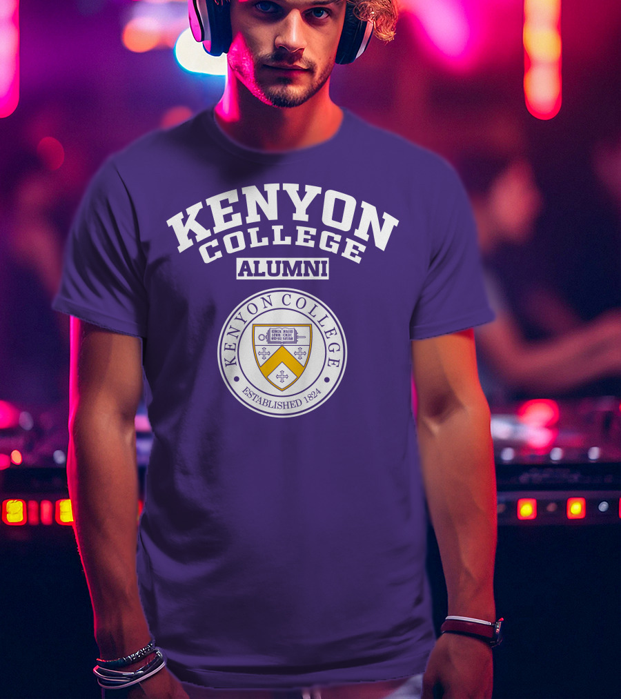 Kenyon College Alumni Established 1824 Seal Purple T-Shirt