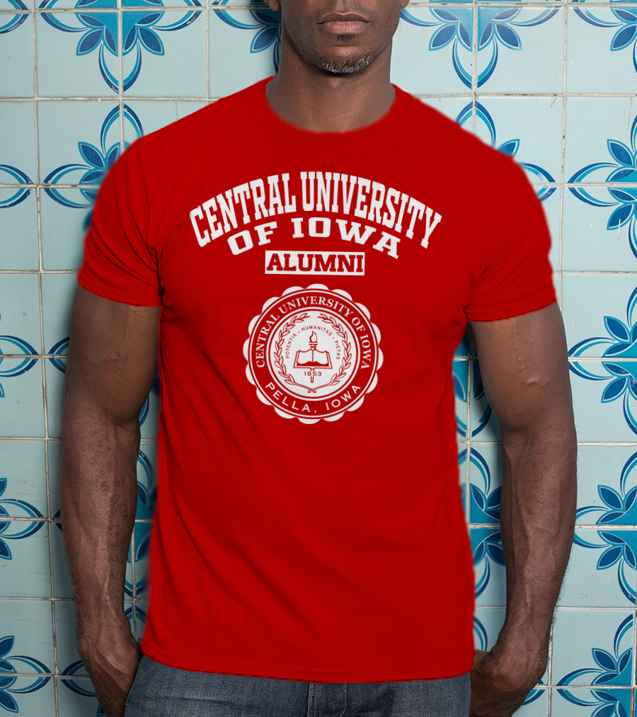 Central University Of Iowa Alumni Pella Seal 1853 T-Shirt