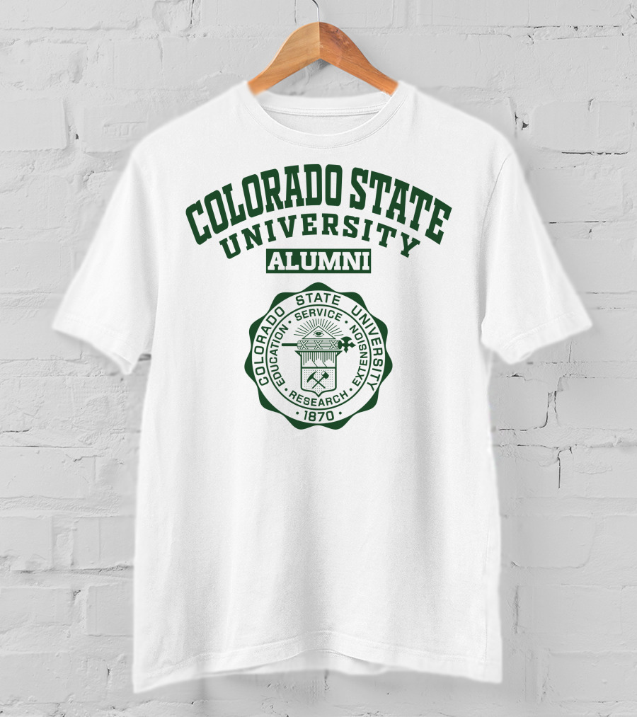 Colorado State University Alumni Seal 1870 Emblem T-Shirt