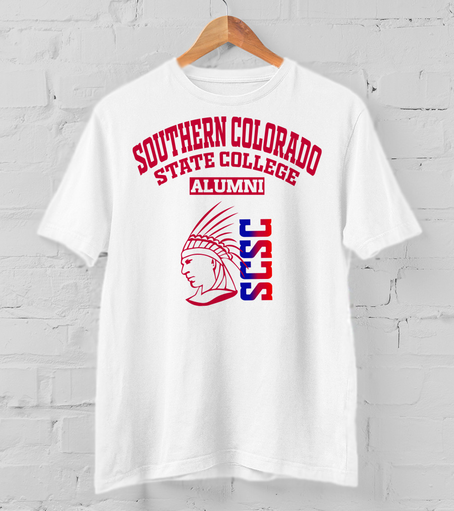 Southern Colorado State College Alumni SCSC Indian Head T-Shirt