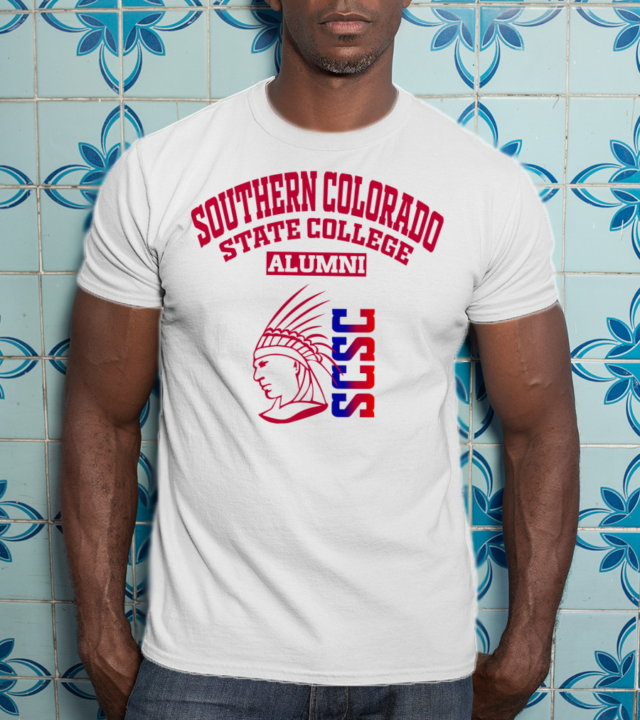 Southern Colorado State College Alumni SCSC Indian Head T-Shirt