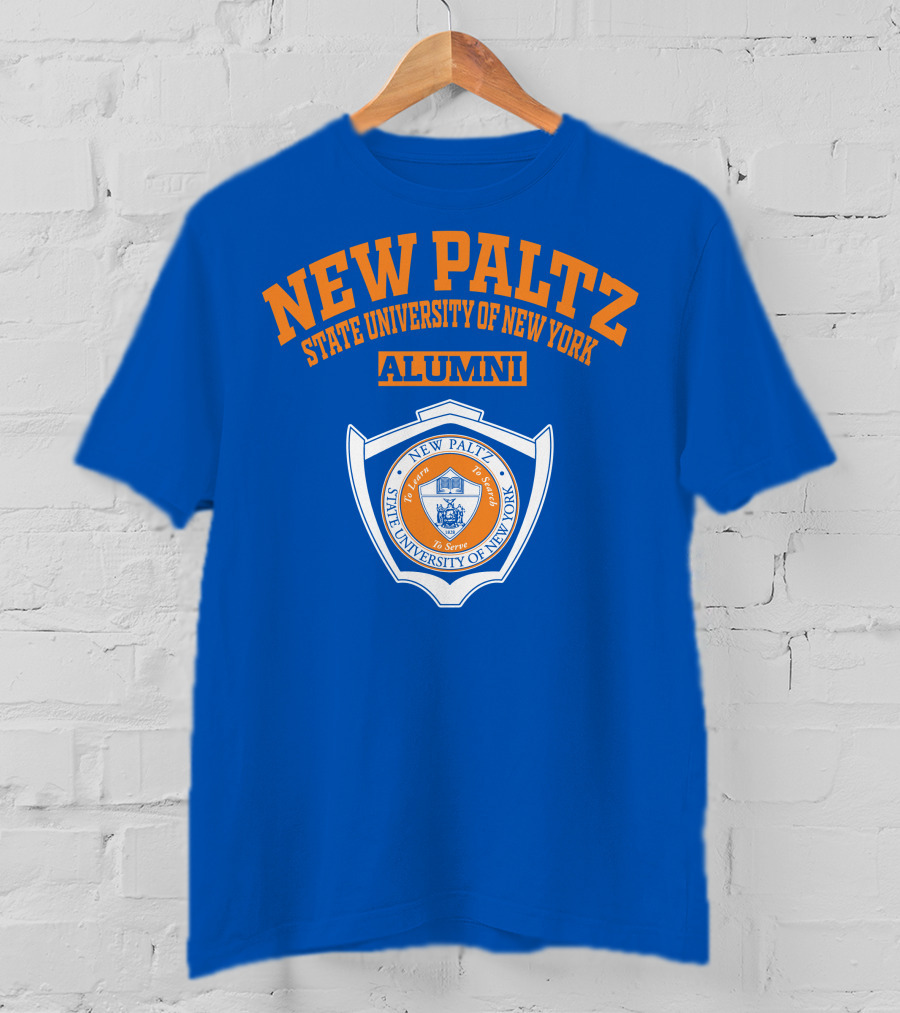 New Paltz State University Of New York Alumni Seal To Learn To Search To Serve T-Shirt