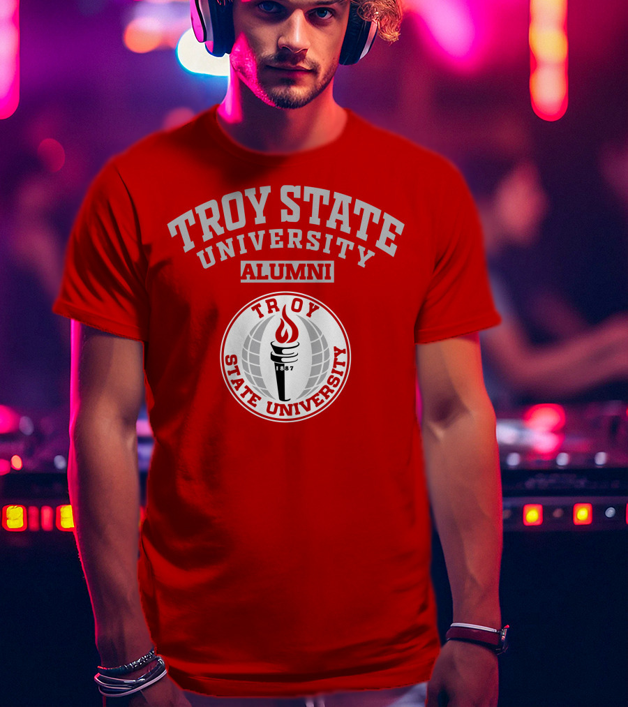 Troy State University Alumni 1887 Torch T-Shirt