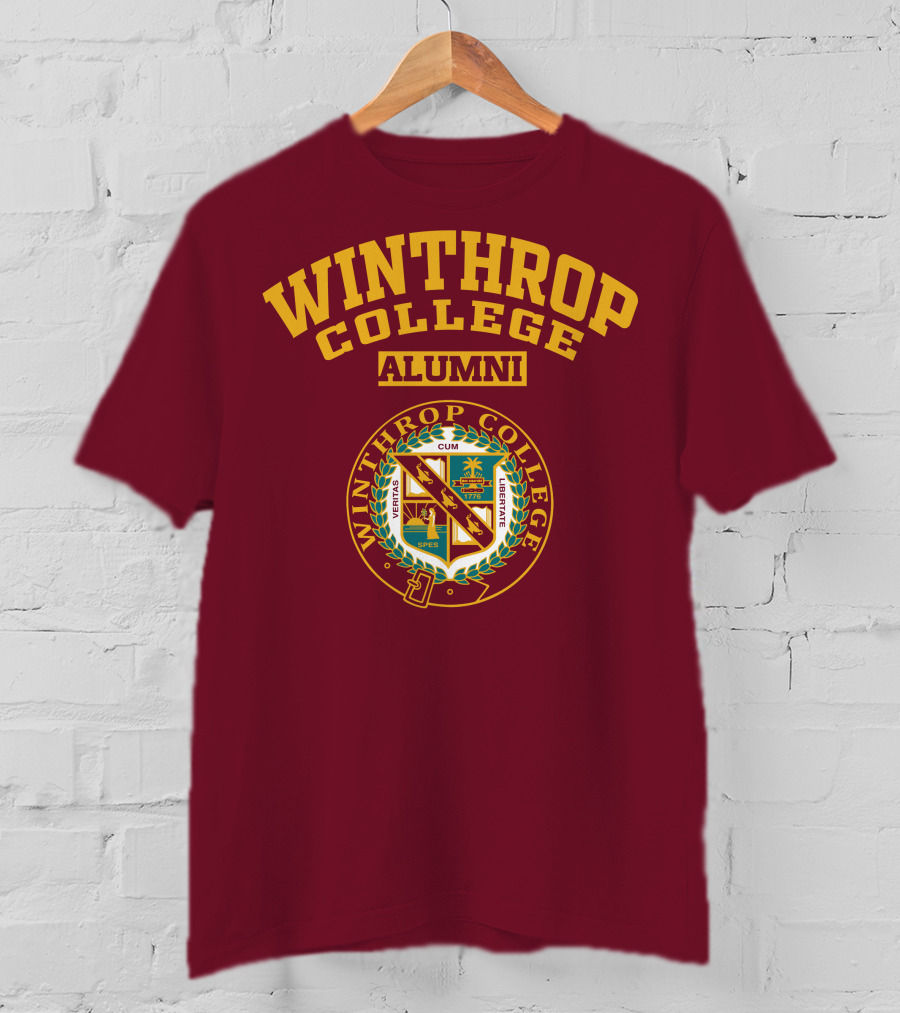 Winthrop College Alumni Vestris Cum Spes Liberate Seal 1875 T-Shirt