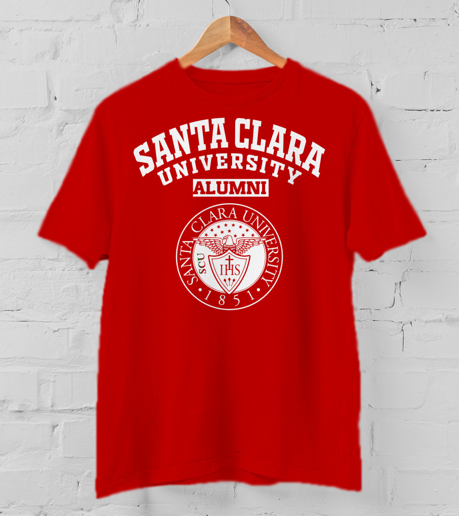 Santa Clara University Alumni SCU 1851 Seal T-Shirt