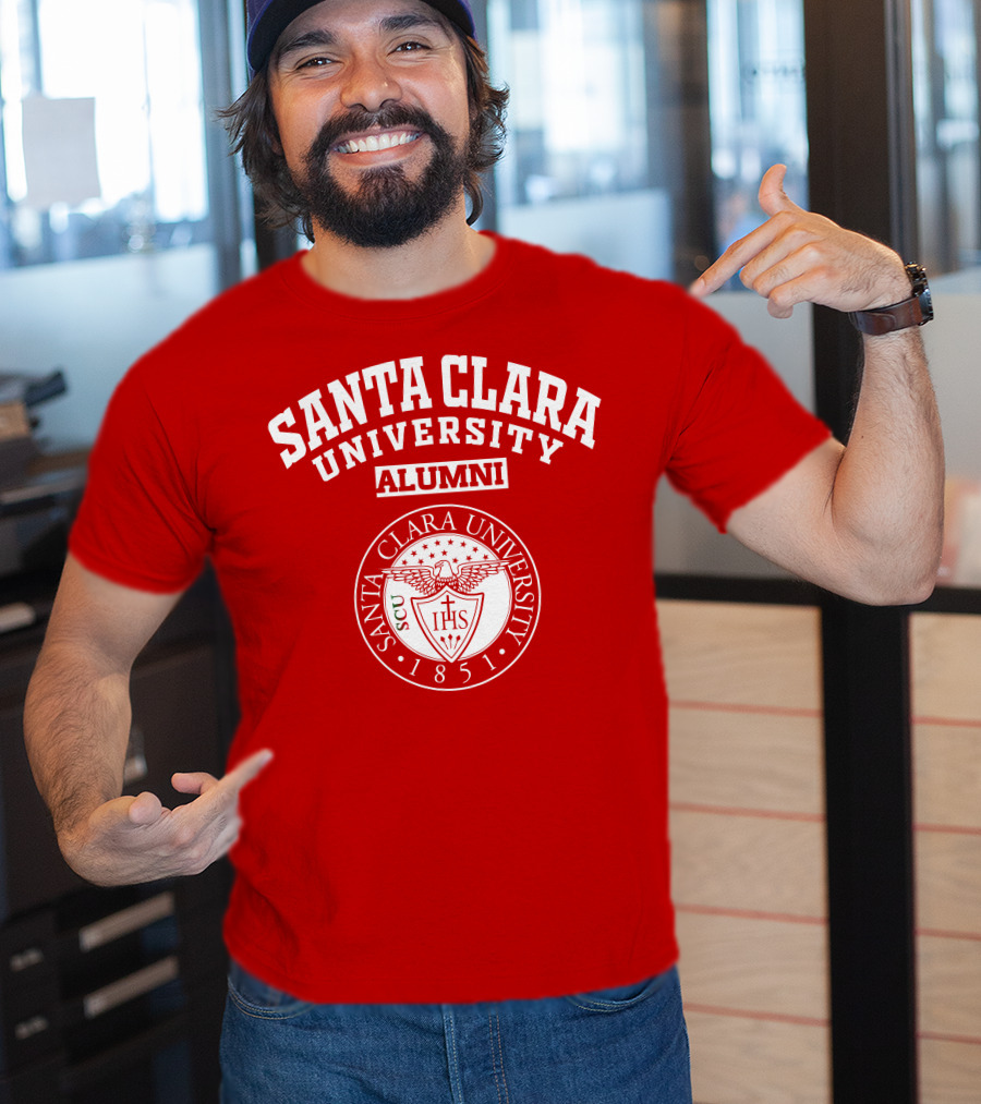 Santa Clara University Alumni SCU 1851 Seal T-Shirt