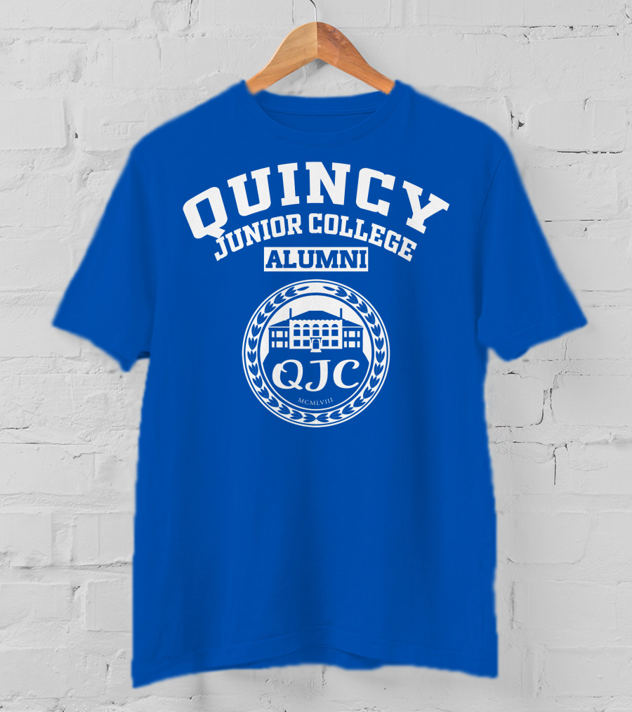 Quincy Junior College Alumni QJC MCMLVIII T-Shirt