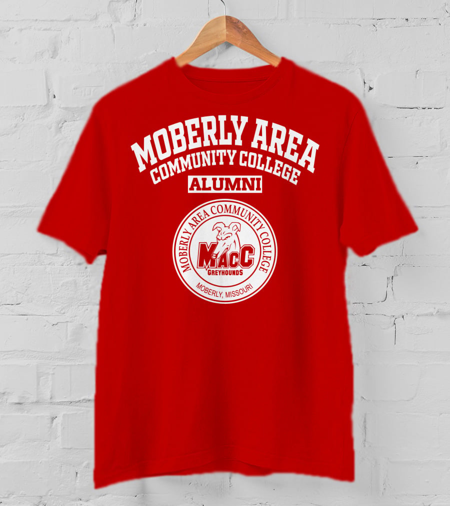 Moberly Area Community College Alumni MACC Greyhounds Moberly Missouri T-Shirt