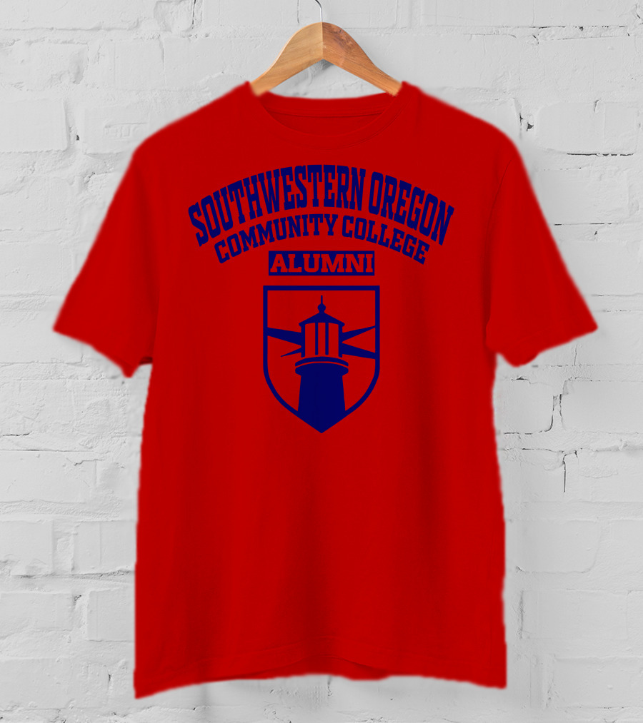 Southwestern Oregon Community College Alumni Lighthouse Emblem T-Shirt
