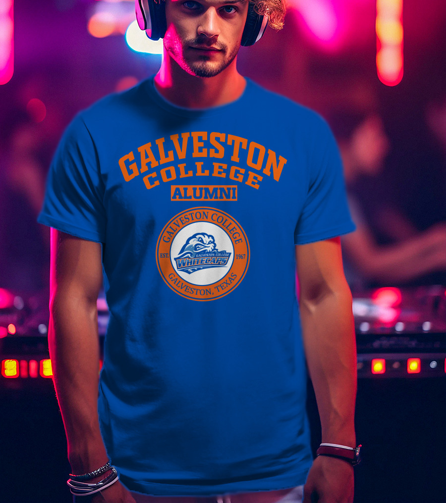 Galveston College Alumni Whitecaps Established 1967 Texas T-Shirt