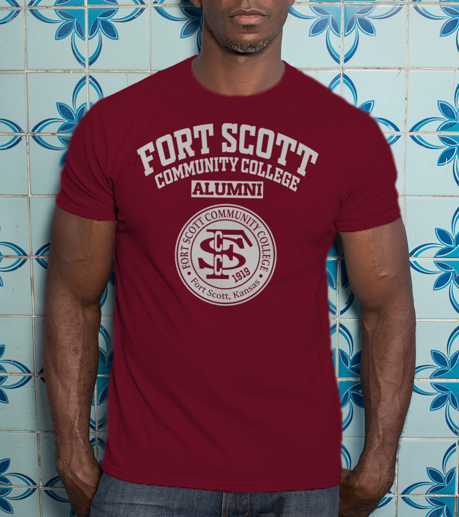 Fort Scott Community College Alumni 1919 Seal Fort Scott Kansas T-Shirt