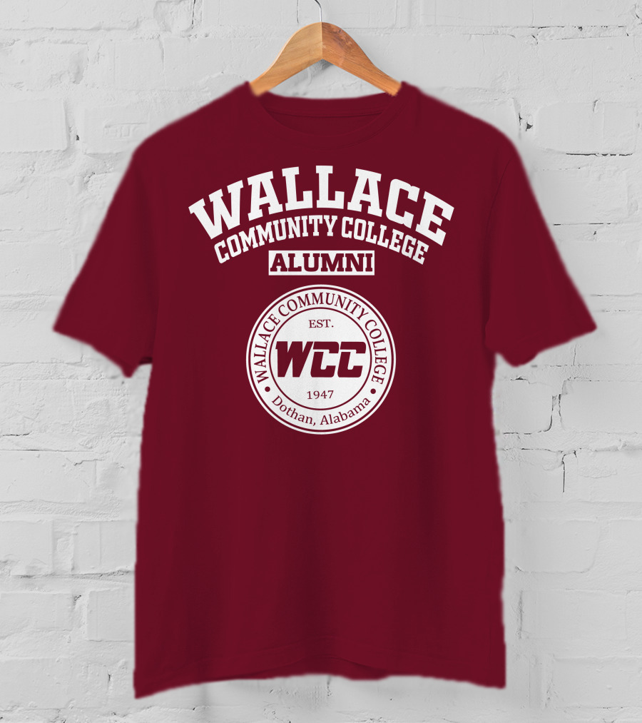 Wallace Community College Alumni WCC Dothan Alabama Est 1947 T-Shirt