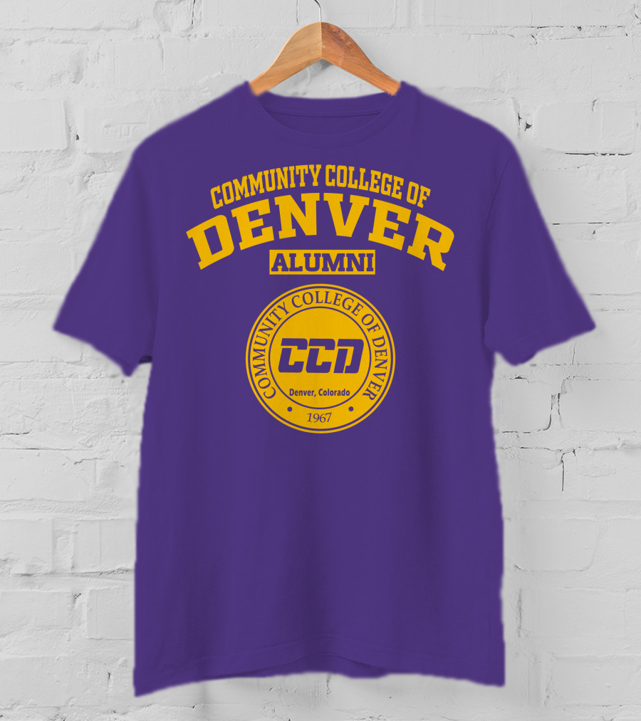 Community College Of Denver Alumni CCD 1967 Denver Colorado T-Shirt