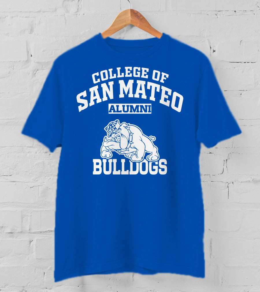 College Of San Mateo Alumni Bulldogs CSM T-Shirt