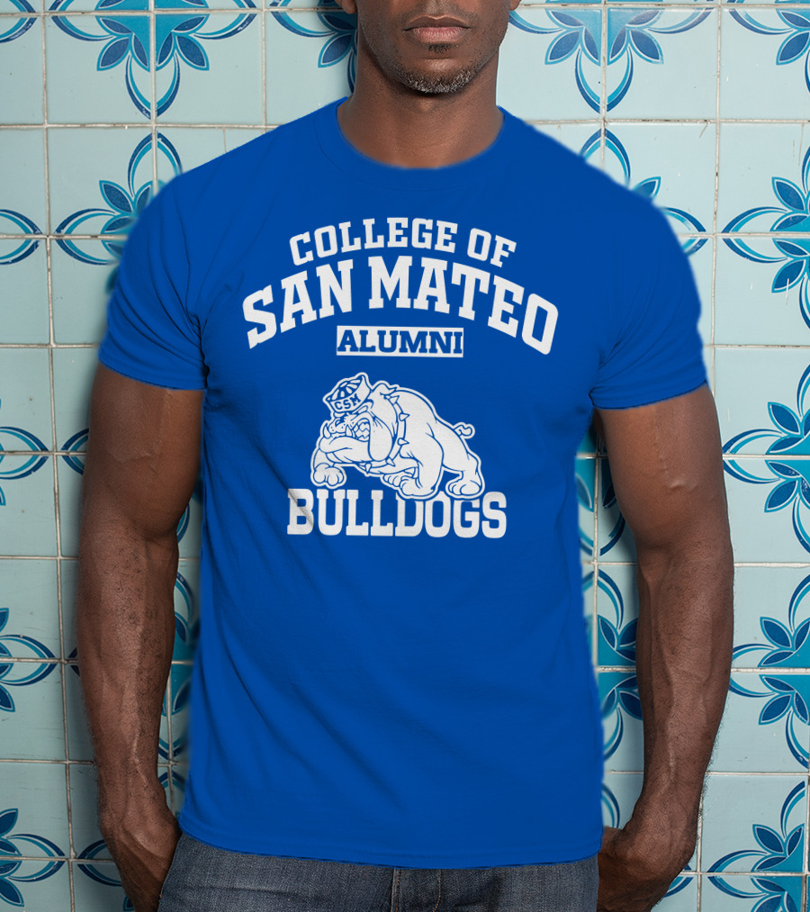 College Of San Mateo Alumni Bulldogs CSM T-Shirt