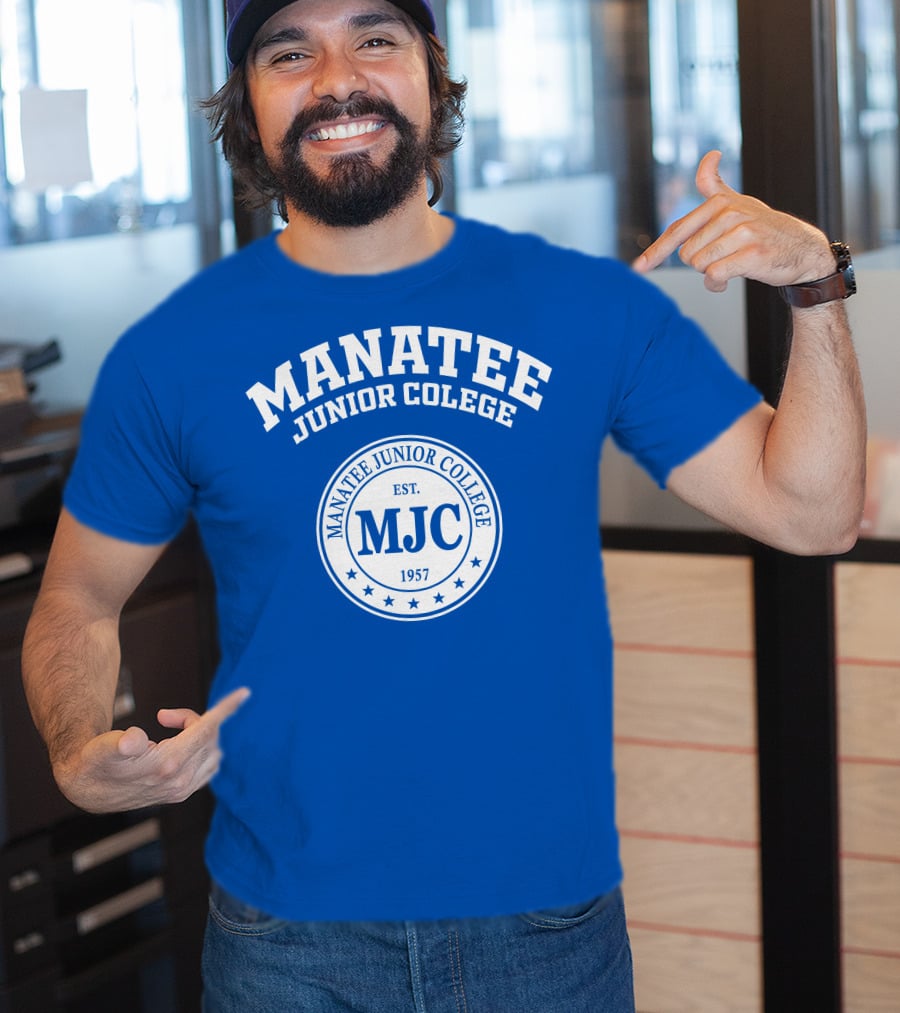 Manatee Junior College MJC EST 1957 Blue Emblem T-Shirt