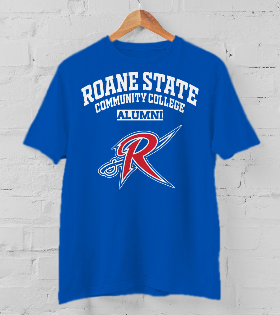 Roane State Community College Alumni With Red R Logo And Sword T-Shirt