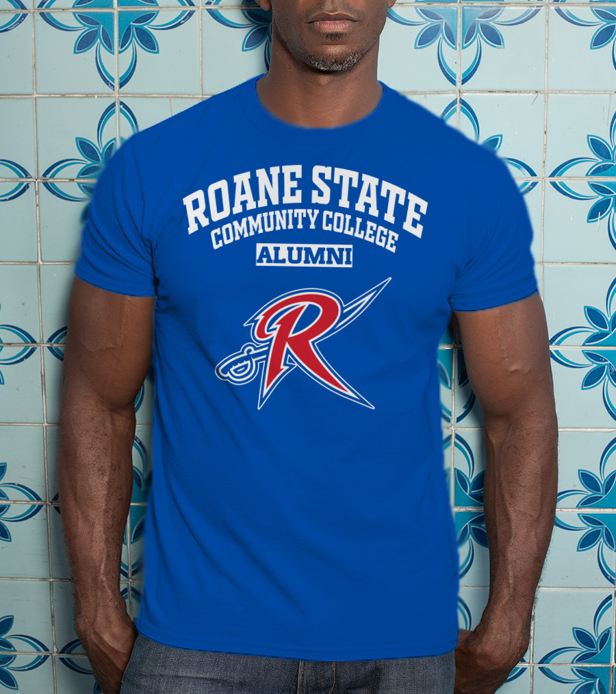 Roane State Community College Alumni With Red R Logo And Sword T-Shirt
